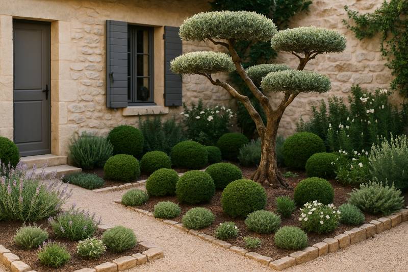 Taille niwaki d'un olivier à Saint-Rémy-de-Provence