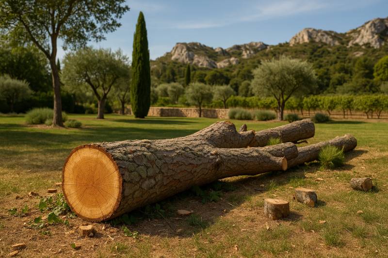 Entreprise experte en abattage d'arbre dans les Alpilles 