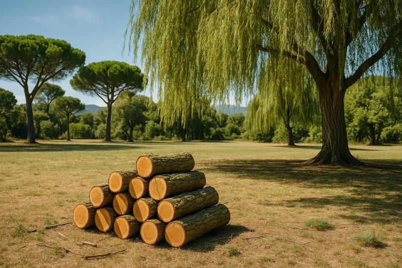 Arbre abattu par notre entreprise de paysagiste à Saint Remy de Provence