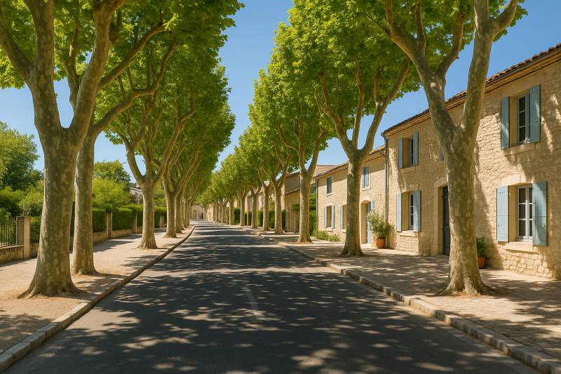 Élagage de platanes à Saint Rémy de Provence