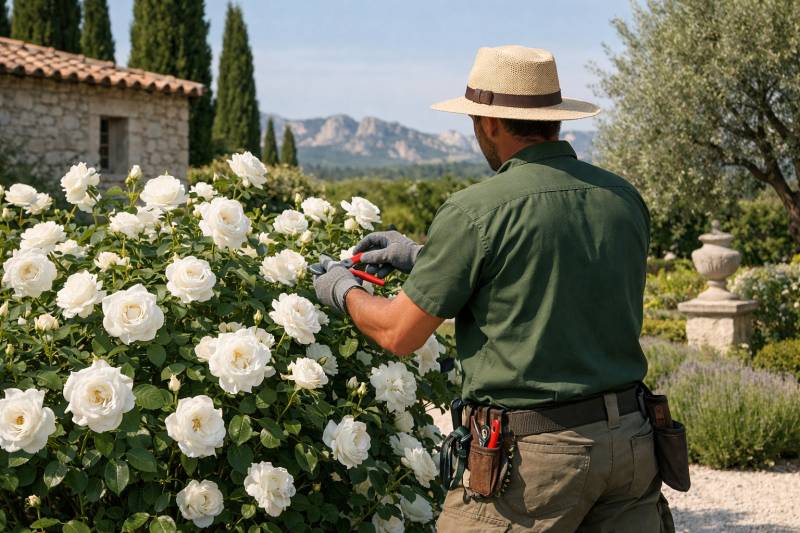 Jardinier professionnel expert en entretien saisonnier dans les Alpilles