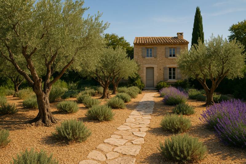 Conception de jardin dans les Bouches du Rhone, pour résister aux épisodes de chaleur extrême