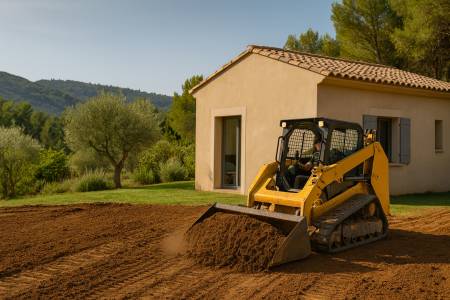 Notre zone d'activité pour ce service Spécialiste de l’aménagement de jardin moderne avec engazonnement en plaques et allées en gravier à